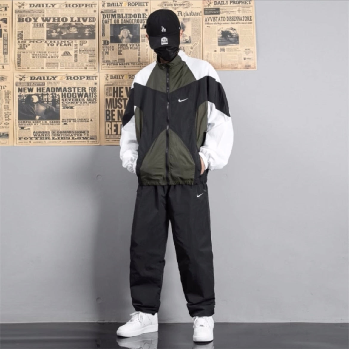 Vintage Nike Trainingsanzug 90er | Retro Sportswear Oldschool Track Suit