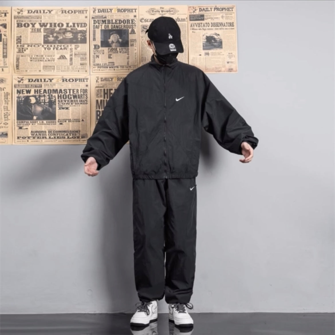 Vintage Nike Trainingsanzug 90er | Retro Sportswear Oldschool Track Suit
