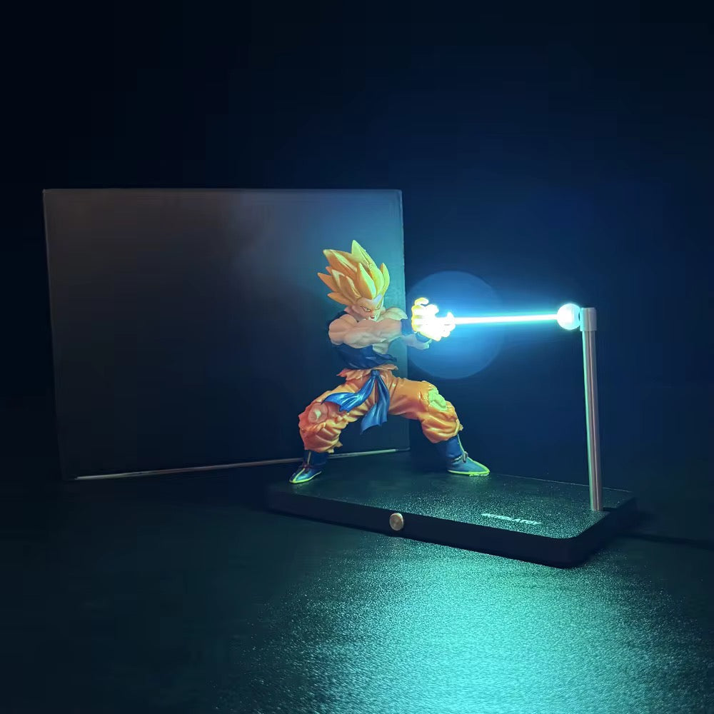 Son Goku 3D LED Nachtlampe | Wiederaufladbar | Perfekt für Kinder & Anime-Fans