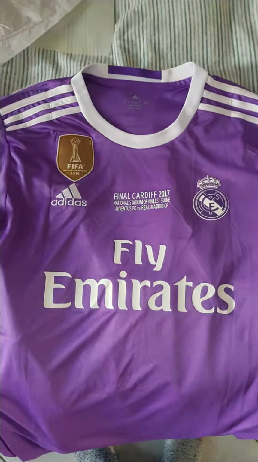 Original Real Madrid Ronaldo Trikot Lila 2017 | Neu & OVP | Größe S-2XL | Retro Vintage