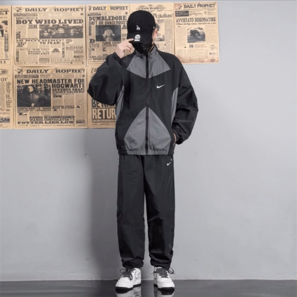 Vintage Nike Trainingsanzug 90er | Retro Sportswear Oldschool Track Suit