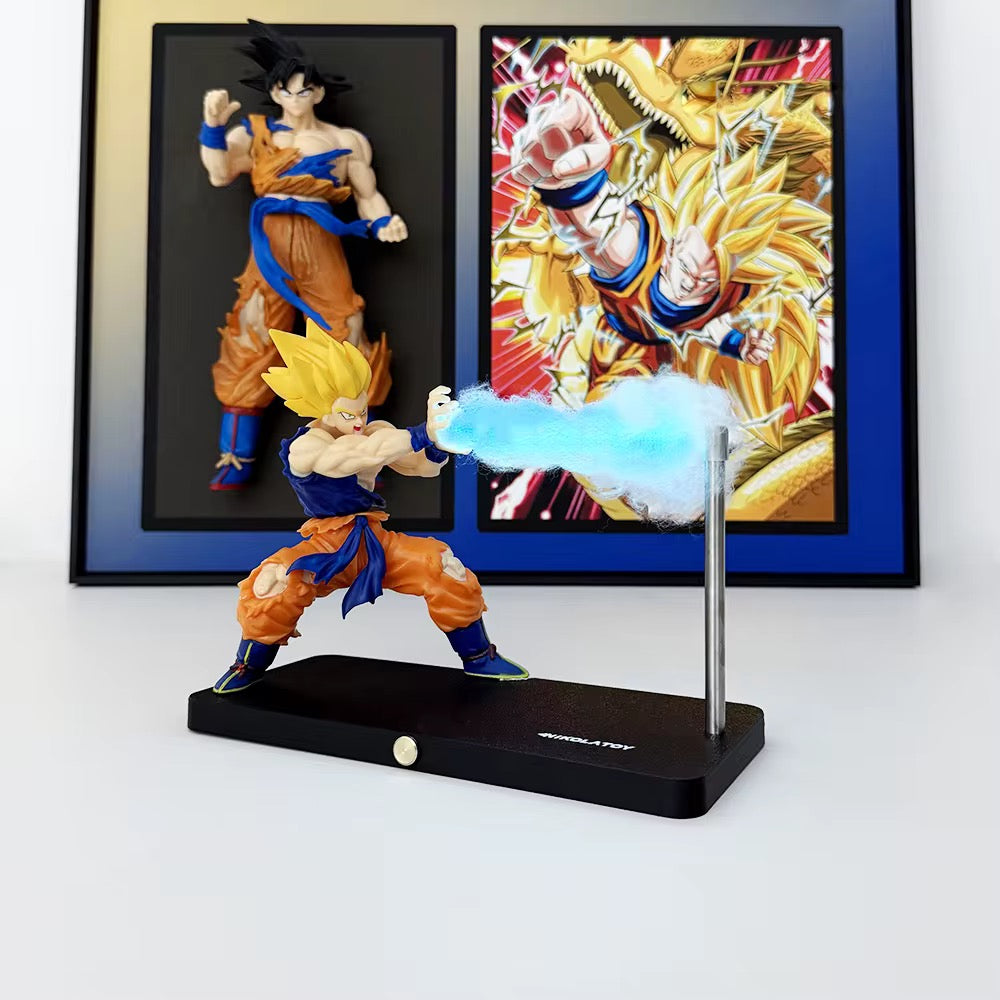 Son Goku 3D LED Nachtlampe | Wiederaufladbar | Perfekt für Kinder & Anime-Fans
